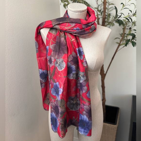 Authentic Pura Seta Women Pura Seta Long Silk Scarf Wrao